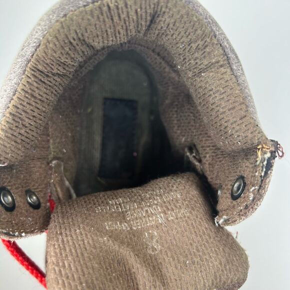 J.Crew Women's Hiking Boots Size 8 Brown Suede Red Laces - Picture 8 of 10